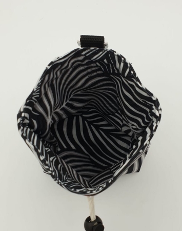 Futterbeutel basic, schwarz-weiß